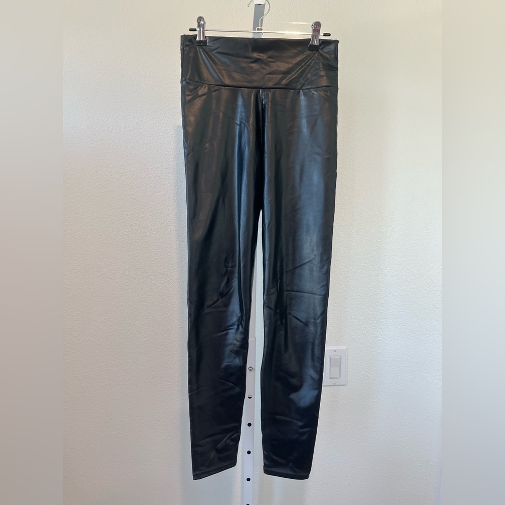 Black Faux Leather Leggings